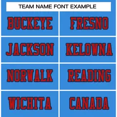 Powder Blue Red-Navy Classic Authentic Football Jersey 3