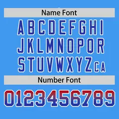 Powder Blue Red-Royal Gradient Side Baseball Jersey 4