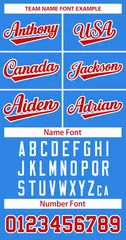 Powder Blue Red-White Classic Hockey Jersey 3