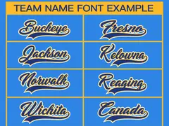 Powder Blue Royal Gold-White Classic Style Hockey Jersey 3