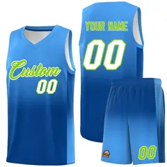 Powder Blue Royal Gradient Basketball Jersey Sports Uniform 1