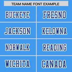 Powder Blue Royal Gradient Side Pattern Football Jersey 3