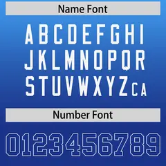 Powder Blue Royal Gradient Side Pattern Football Jersey 4