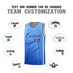 Powder Blue Royal Splash Basketball Uniforms for Training 4
