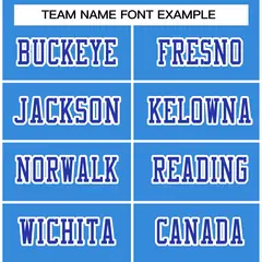 Powder Blue Royal-White Classic Style Football Jersey 3
