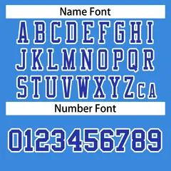 Powder Blue Royal-White Classic Style Football Jersey 4