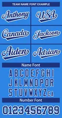Powder Blue Royal-White Classic Style Hockey Jersey 3