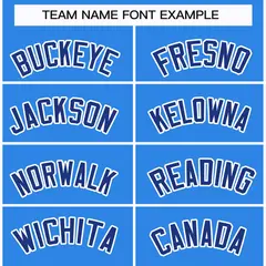Powder Blue Royal-White Classic Style Hockey Jersey 3