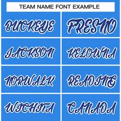 Powder Blue Royal-White Classic Style Hockey Jersey 3