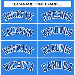 Powder Blue Royal-White Classic Style Hockey Jersey 3