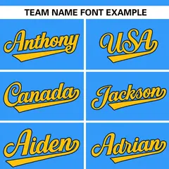 Powder Blue Stand Collar Classic Baseball Jersey 3
