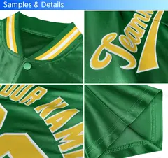 Powder Blue Stand Collar Classic Baseball Jersey 5