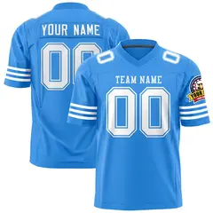 Powder Blue White Classic Authentic Football Jersey