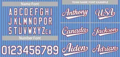 Powder Blue White-Crimson Stripe Fashion Baseball Jersey 3