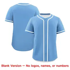 Powder Blue White Father's Day Classic Baseball Jersey 7