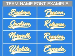 Powder Blue White-Gold Classic Style Hockey Jersey 3