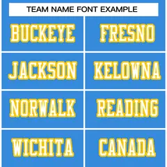 Powder Blue White-Gold Football Jersey 3
