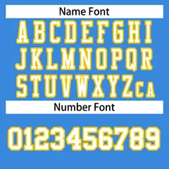 Powder Blue White-Gold Football Jersey 4