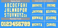 Powder Blue White-Gold Football Jersey 3