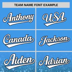 Powder Blue White Gradient Sparkle-Effect Baseball Jersey 3