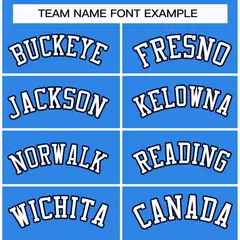 Powder Blue White-Navy Classic Style Hockey Jersey 3