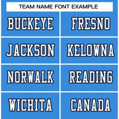 Powder Blue White-Navy Football Jersey 3