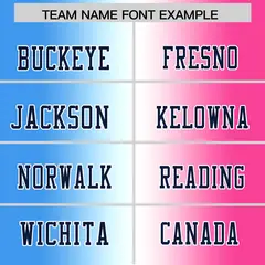 Powder Blue White-Pink Gradient Football Jersey 3