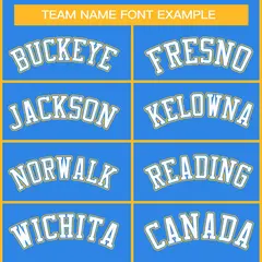 Powder Blue White Powder Blue-Gold Hockey Jersey 3