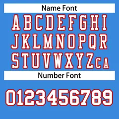 Powder Blue White-Red Classic Style Football Jersey 4