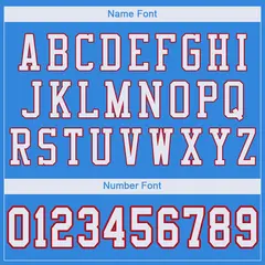 Powder Blue White-Red Classic Style Mesh Football Jersey 3