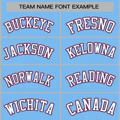 Powder Blue White-Red Two Tone Varsity Full-Snap Letterman Jacket 3