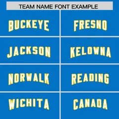 Powder Blue White Retro Sleeve Line Football Jersey 3