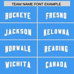Powder Blue White Retro Sleeve Line Football Jersey 3