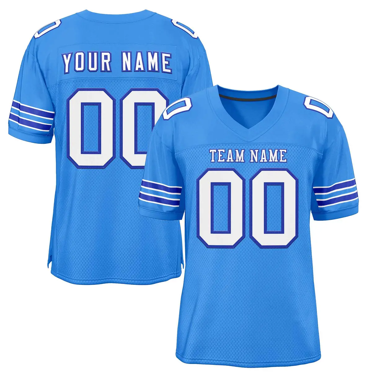 Powder Blue White-Royal Classic Authentic Football Jersey