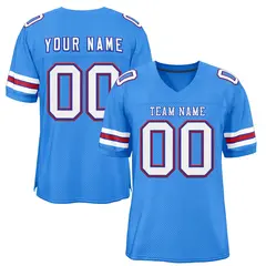 Powder Blue White-Royal Classic Authentic Football Jersey 1