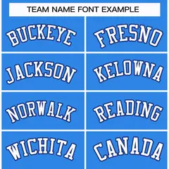 Powder Blue White-Royal Classic Style Hockey Jersey 3