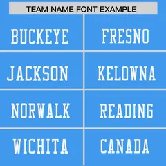 Powder Blue White Shoulder Star Pattern Flag Football Jersey 3