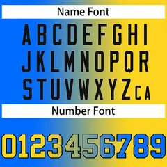 Powder Blue Yellow-Black Gradient Baseball Jersey 4