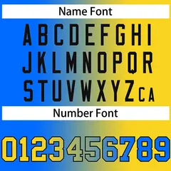 Powder Blue Yellow-Black Gradient Baseball Jersey 4