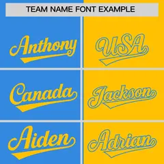 Powder Blue Yellow Split Coconut Tree Baseball Jersey 3