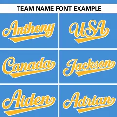 Powder Blue Yellow Varsity Full-Zip Raglan Sleeves Letterman Baseball Jacket 7