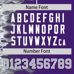 Purple 3D Flame Design Authentic Baseball Jersey 4
