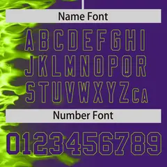 Purple 3D Flame Design Authentic Baseball Jersey 4