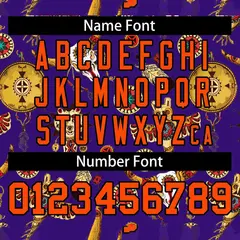 Purple 3D Graffiti Pattern Baseball Jersey 4