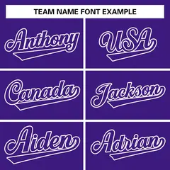 Purple and White Raglan Varsity Full-Snap Letterman Jacket 3