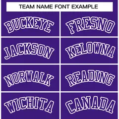 Purple and White Raglan Varsity Full-Snap Letterman Jacket 5