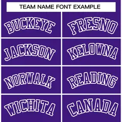 Purple and White Raglan Varsity Full-Snap Letterman Jacket 5