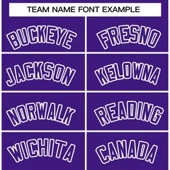 Purple and White Raglan Varsity Full-Snap Letterman Jacket 5
