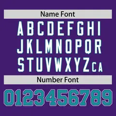 Purple Aqua Classic Sleeveless Baseball Jersey 4