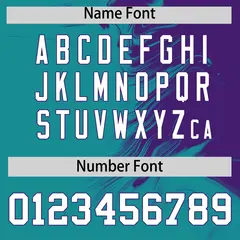 Purple Aqua Ink Pattern Authentic Baseball Jersey 4